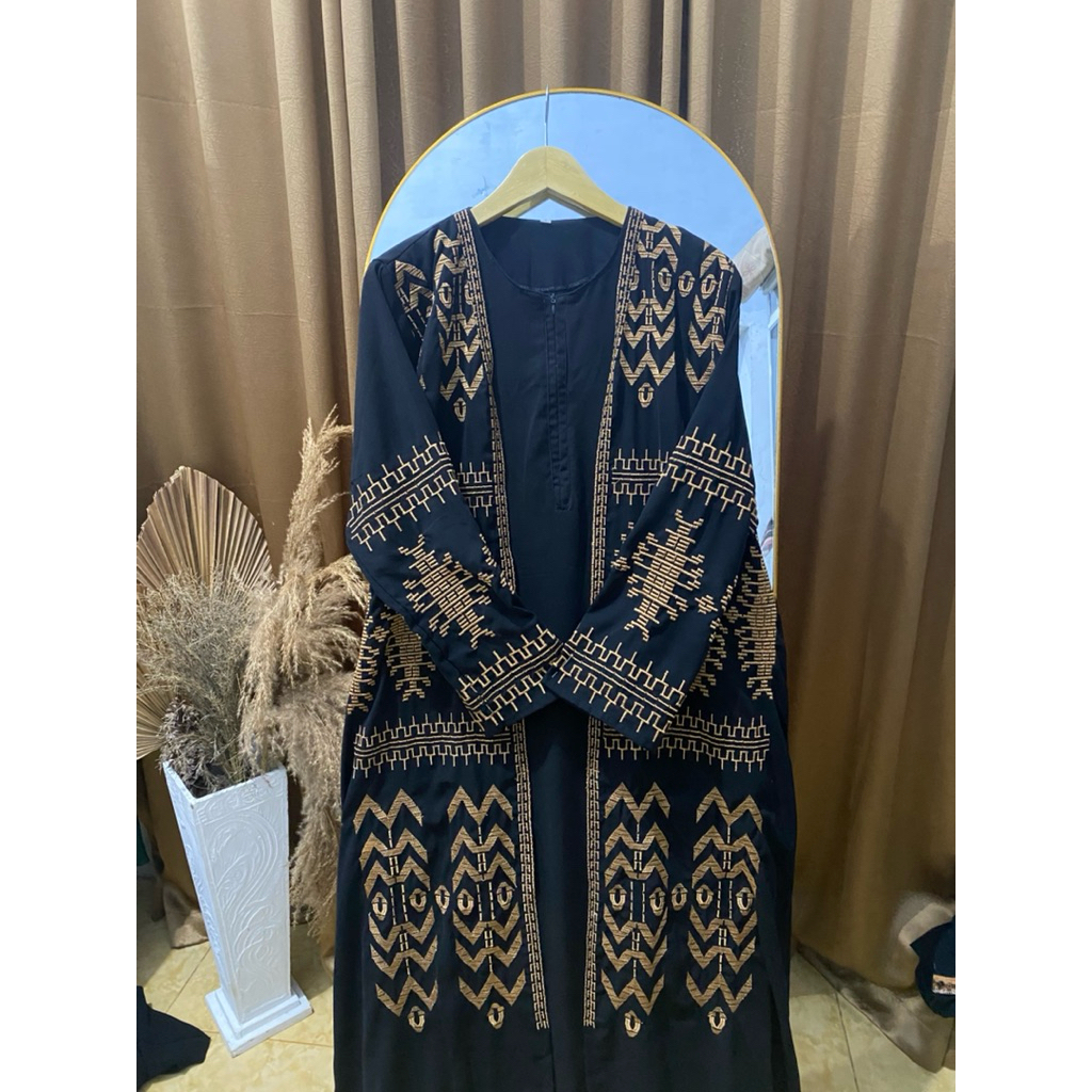 preloved abaya batik premium