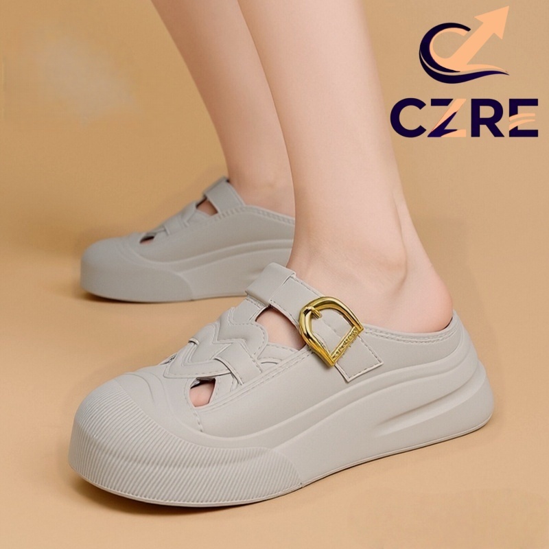 SXFMHDM | Sandal Wanita Tinggi 6cm Sandal Jelly Wanita EVA Sandal Karet Wanita Sepatu sandal Wanita