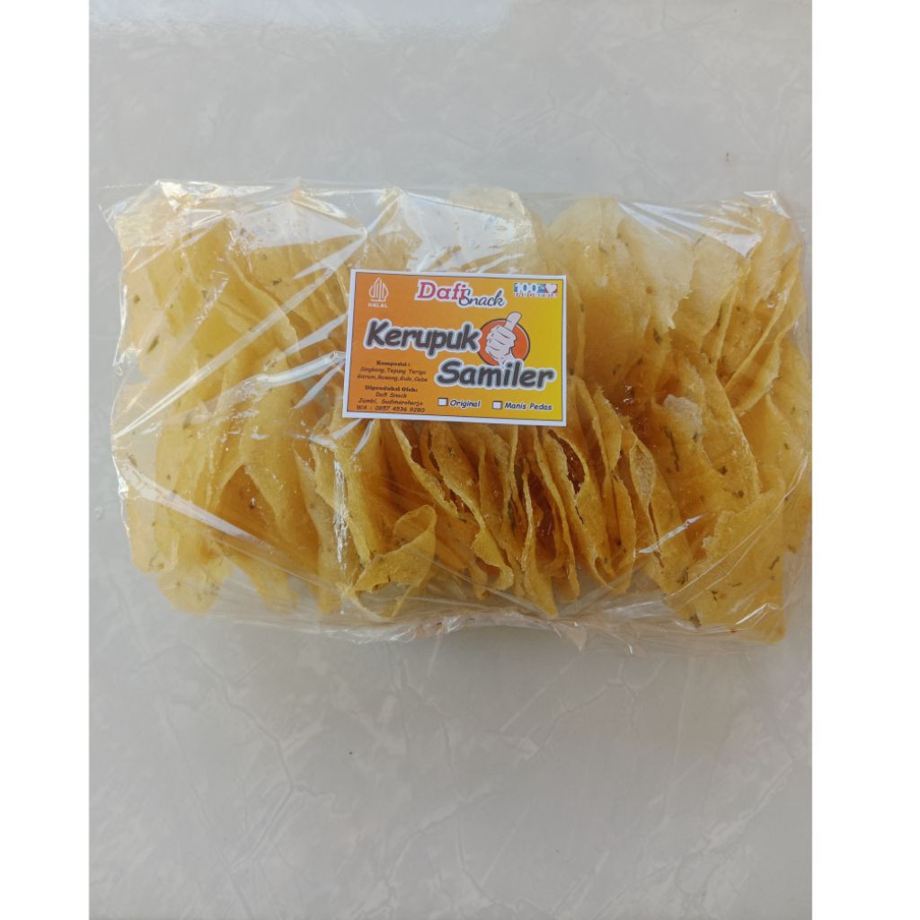 

krupuk samiler mentah