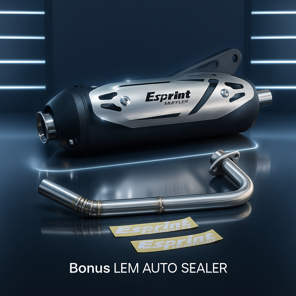 Knalpot Standar Racing Model Shijiro Kenochi Mio Sporty Vario Beat Karbu Ori ESPRINT