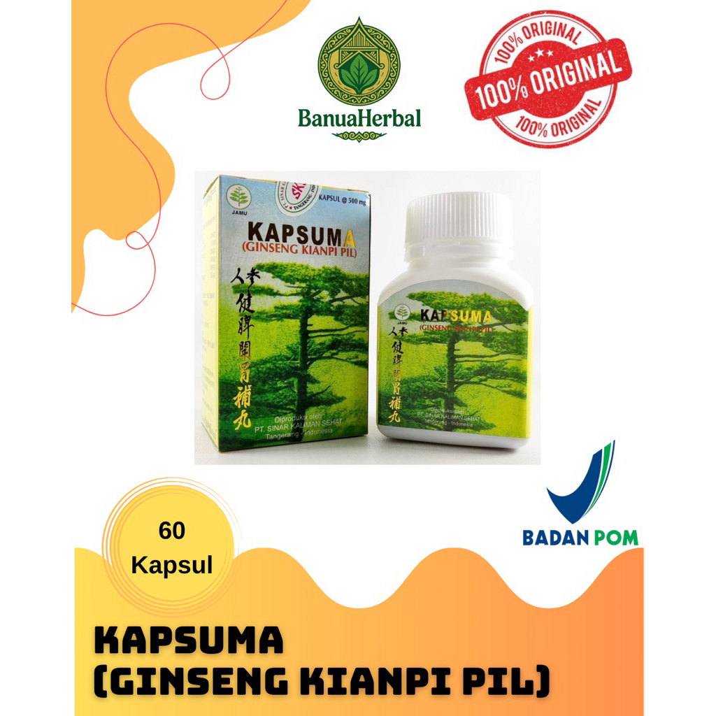 "KAPSUMA" (Ginseng Kianpi Pil) 100% ORIGINAL