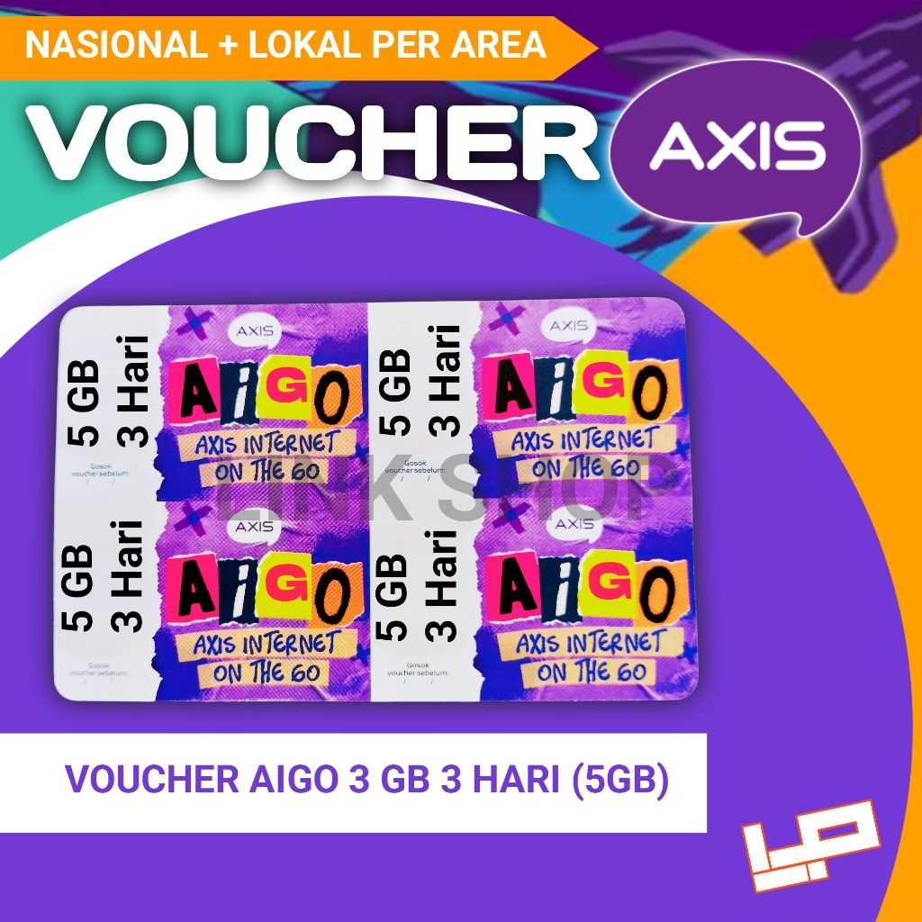 VCR Axis Aigo 4GB 3 Hari Upsize (5GB)