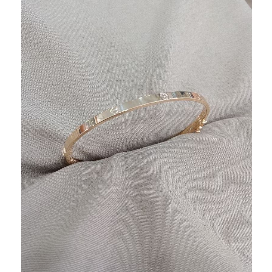 gelang emas tua variasi polosan