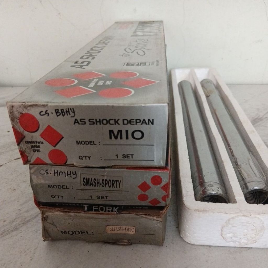 As Shock Depan Choho Mio, Smash Sporty, Smash Disc