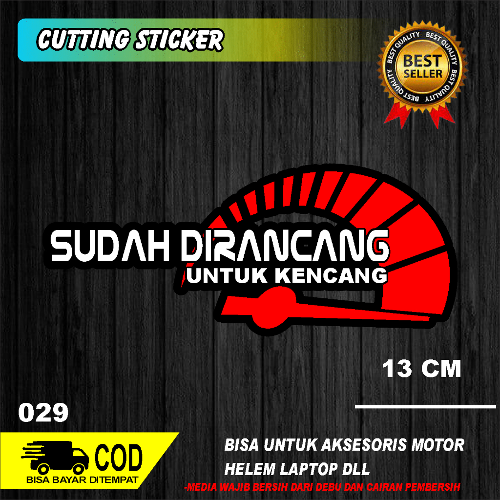

STICKER CUTTING KATA-KATA SUDAH DIRANCANG UNTUK KENCANG PANJANG 13CM