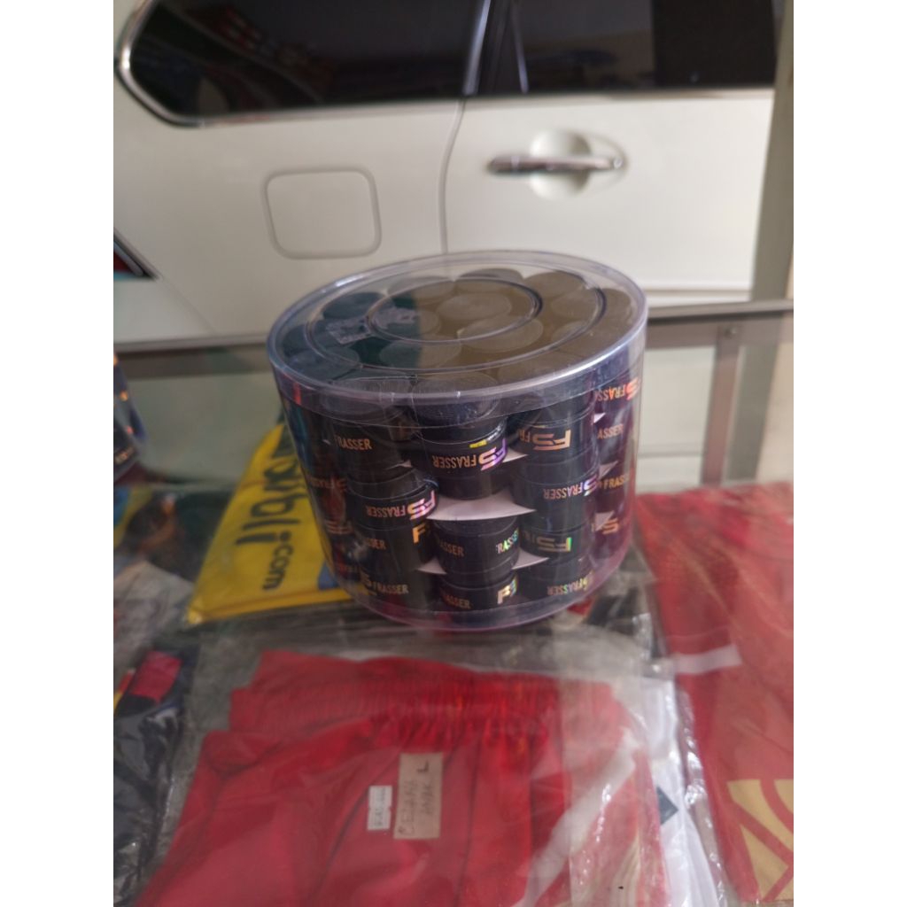 GRIP KARET POLOS / BINTIK FRASSER HITAM DAN WARNA