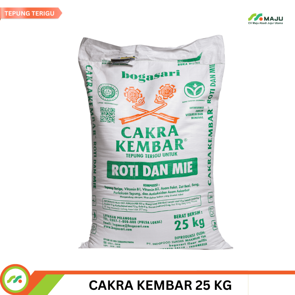 

TERIGU CAKRA KEMBAR 25KG (INSTANT)