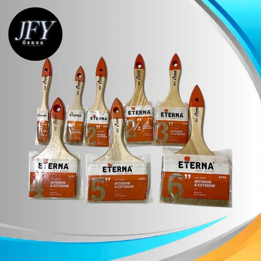 [HARGA PER LUSIN] KUAS CAT/ KUAS ETERNA/ KUAS CAT ETERNA 1-5 Inch