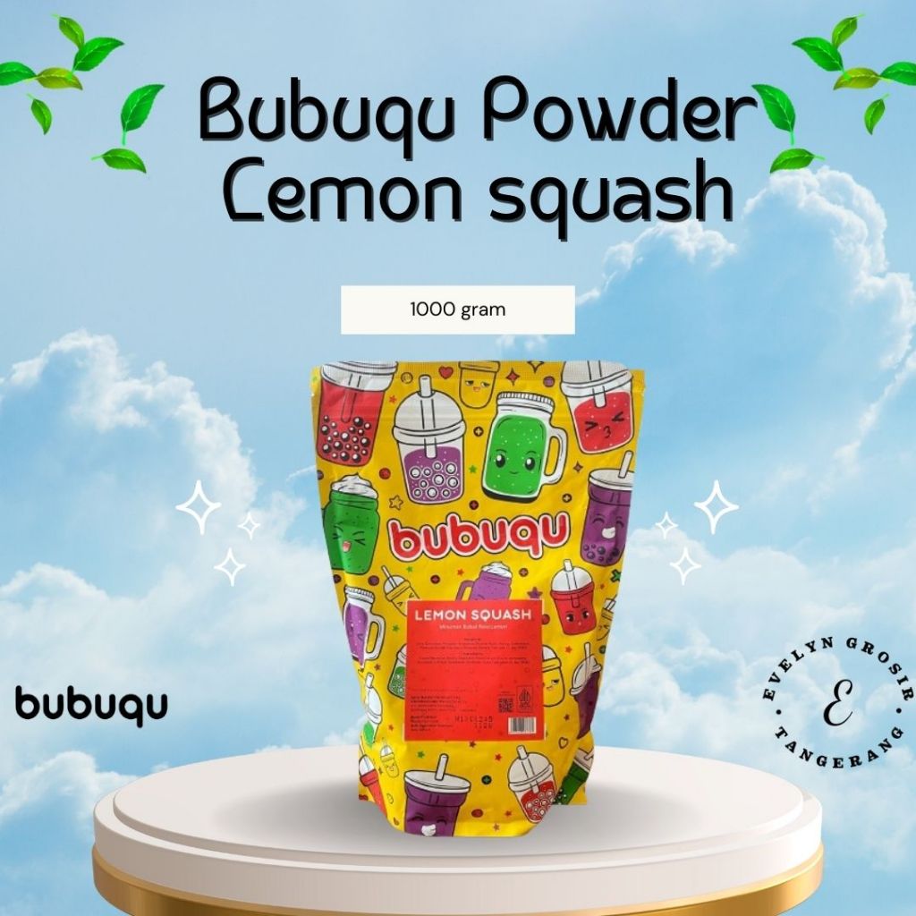 

Bubuqu Powder Drink Lemon Squash - Bubuk Minuman Lemon Segar 1 Kg