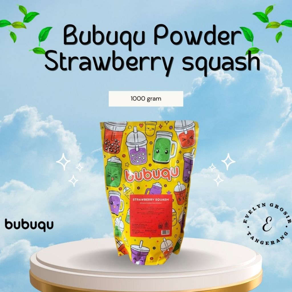 

Bubuqu Powder Drink Strawberry - Bubuk MInuman Strawberry 1 Kg