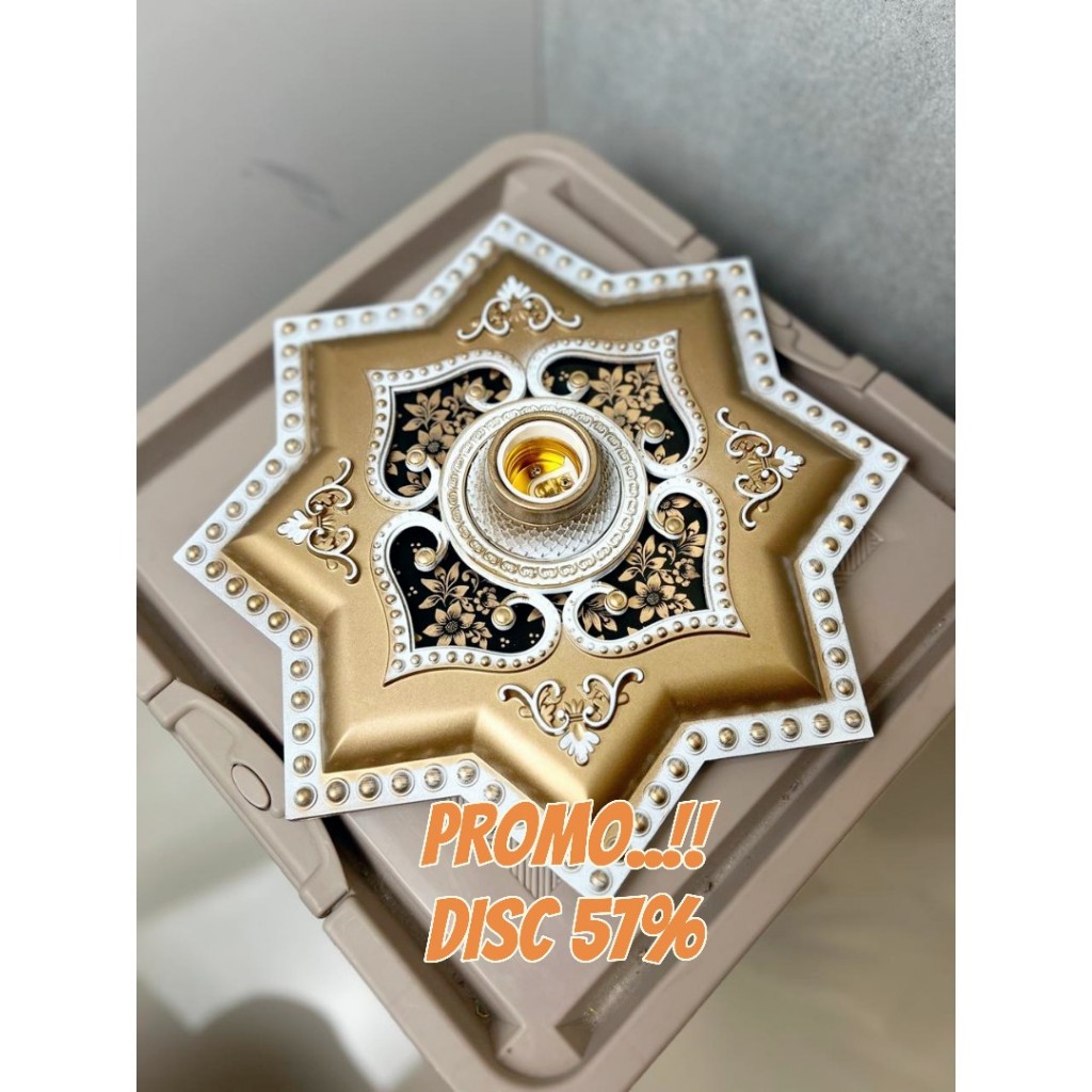 FITTING HIAS ORNAMEN PLAFON 30cm PLASTIK PVC/ fitting