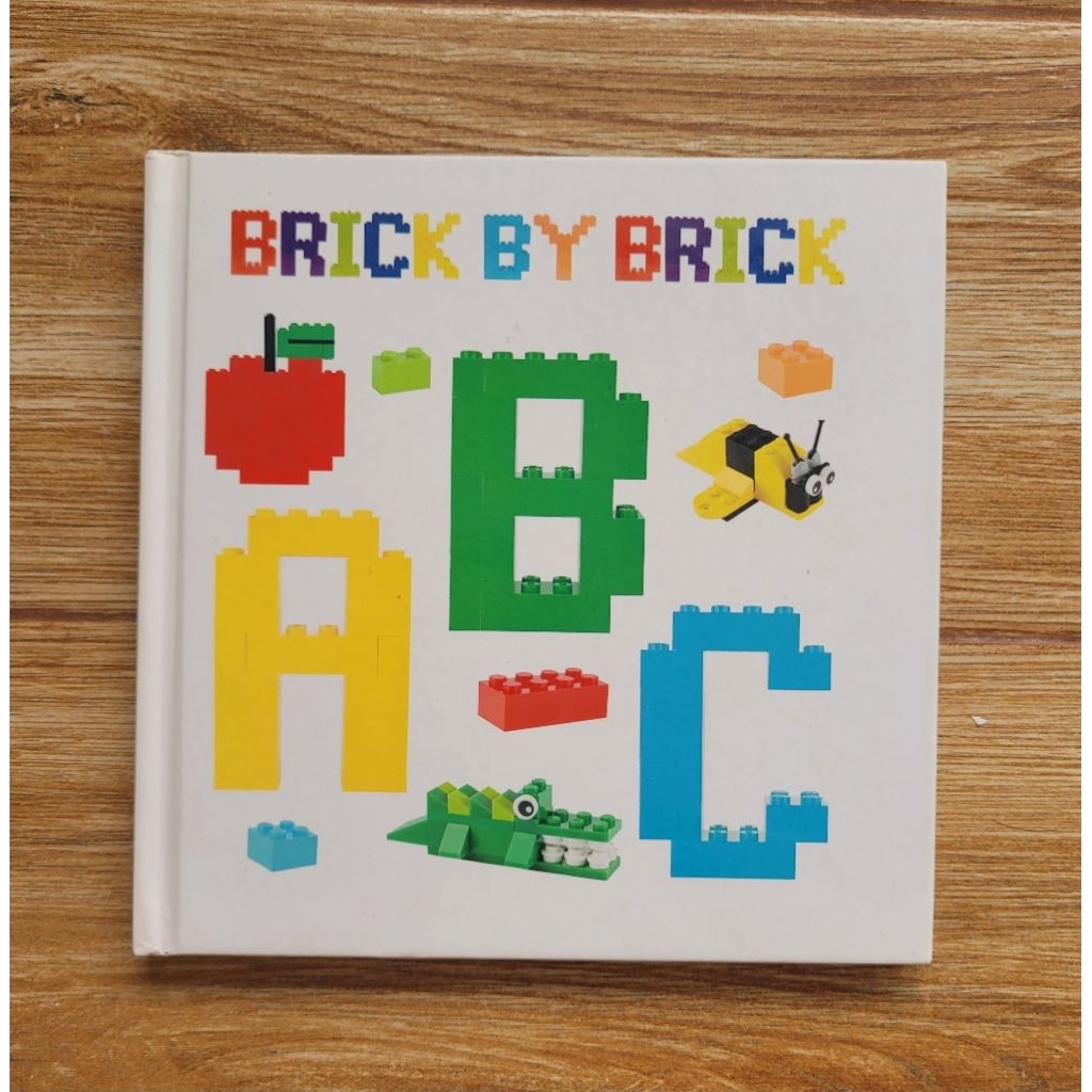 PRELOVED Hardcover Original Brick by Brick ABC Alphabet Abjad Make Your Own Buku Bergambar Picture C