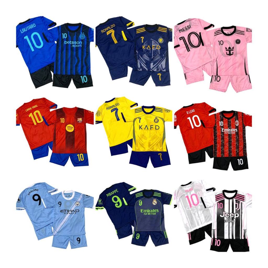 Setelan Bola Anak umur 5 tahun - 10 tahun Terbaru / Kaos Olahraga Anak / Jersey Bola Anak Murah