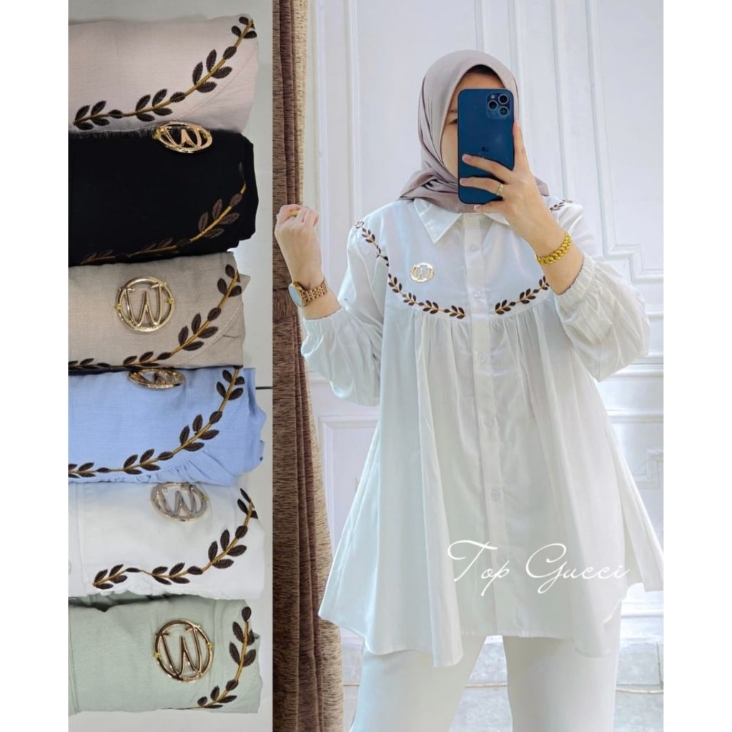 BLOUSE WANITA BY WINODY TOP GUCI / BLOUE WANITA TERBARU BAHAN PREMIUM / WINODY ORI / WINODY OFFICIAL