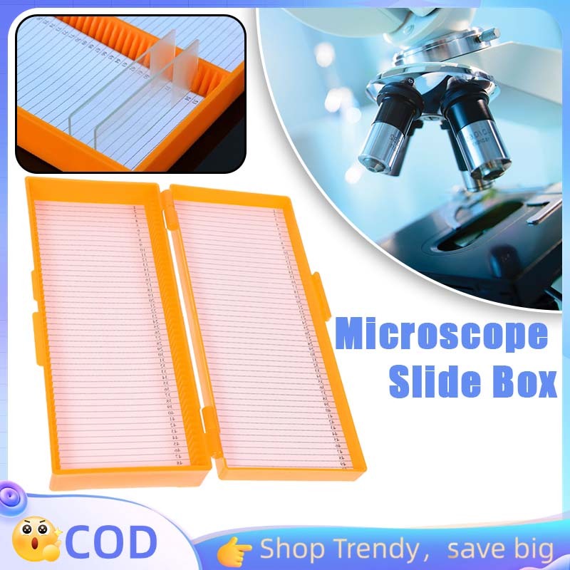 Microscope Slide Box Objek Glass Mikroskop Box Slide Preparat Microscope Slides Tempat Slide Prepara