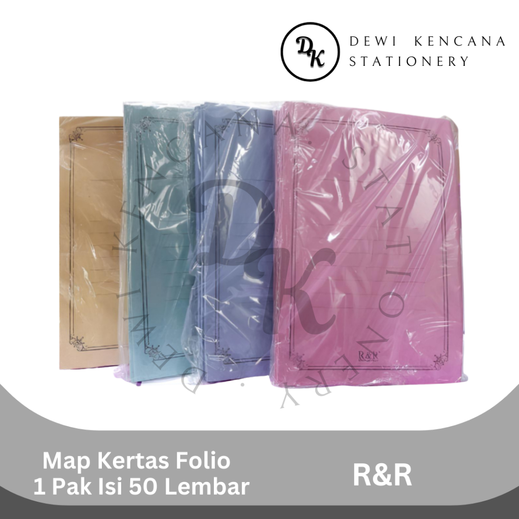 Map Kertas R&R / Stopmap Kertas Folio 1 Pak isi 50 Lembar