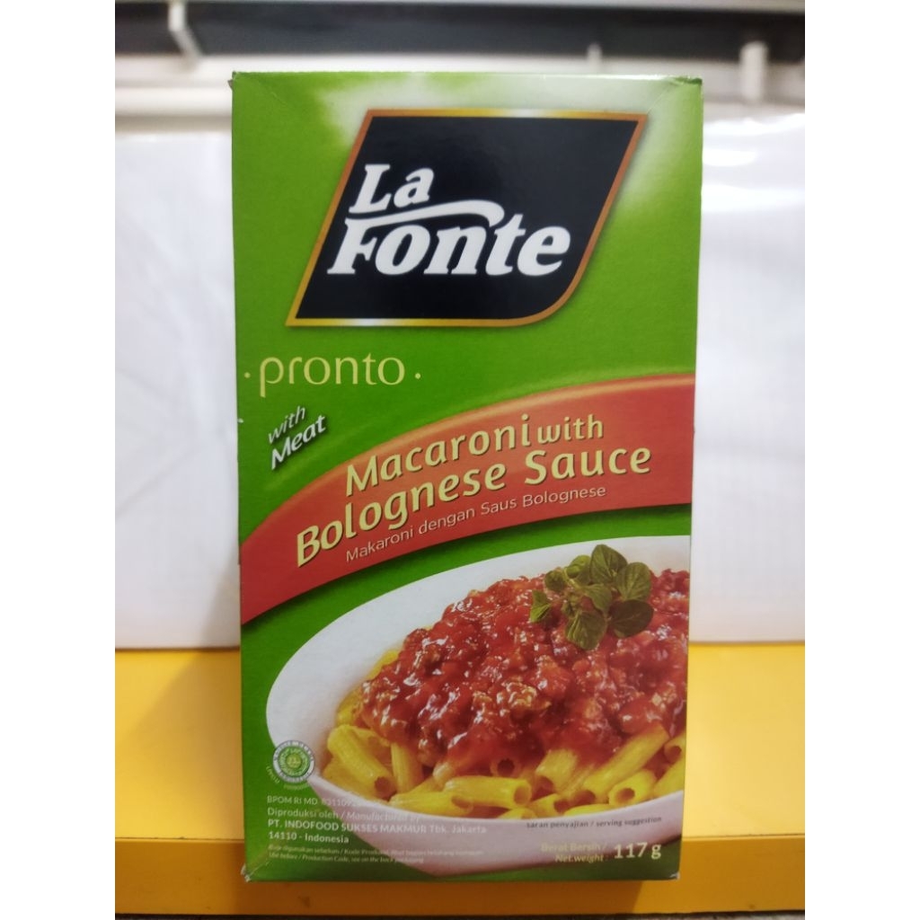 

la fonte pronto bolognese 117gr box