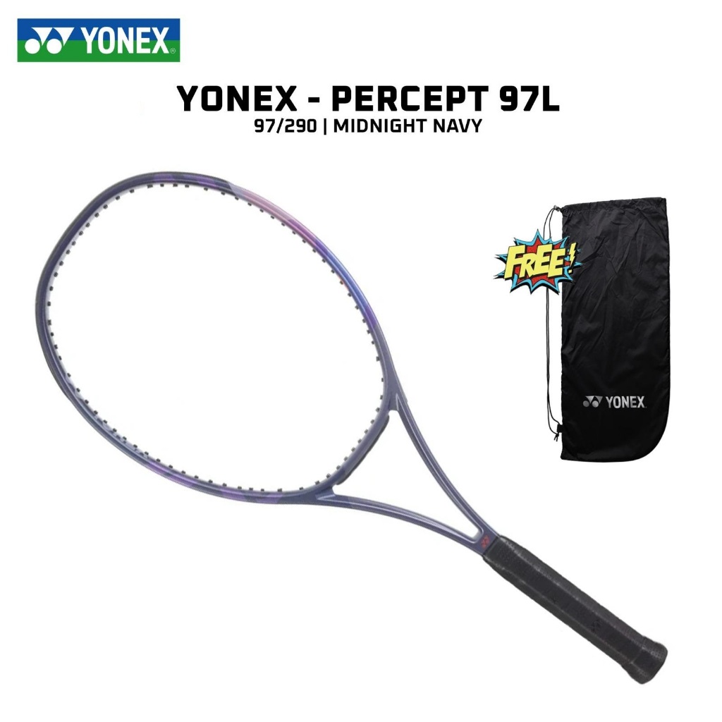 YONEX Percept 97 L ( 290 gr ) Midnight Navy - Raket Tenis Racket Tennis