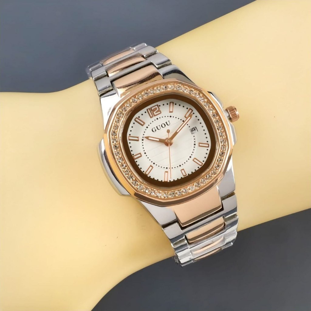Jam Tangan Wanita Original Guou Analog Quartz 34mm || Jam Tangan Fashion Watches