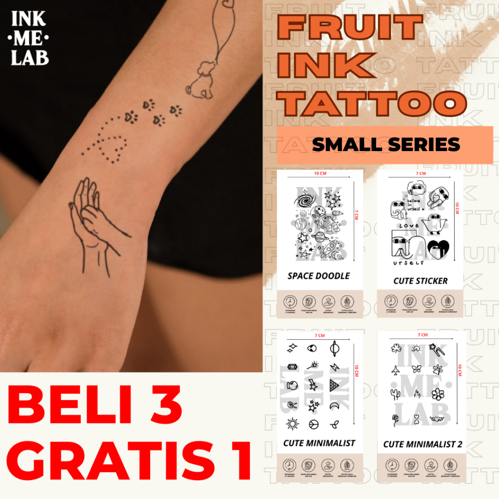 INKMELAB - FRUIT INK TATTOO SMALL TATTOO COLLECTION