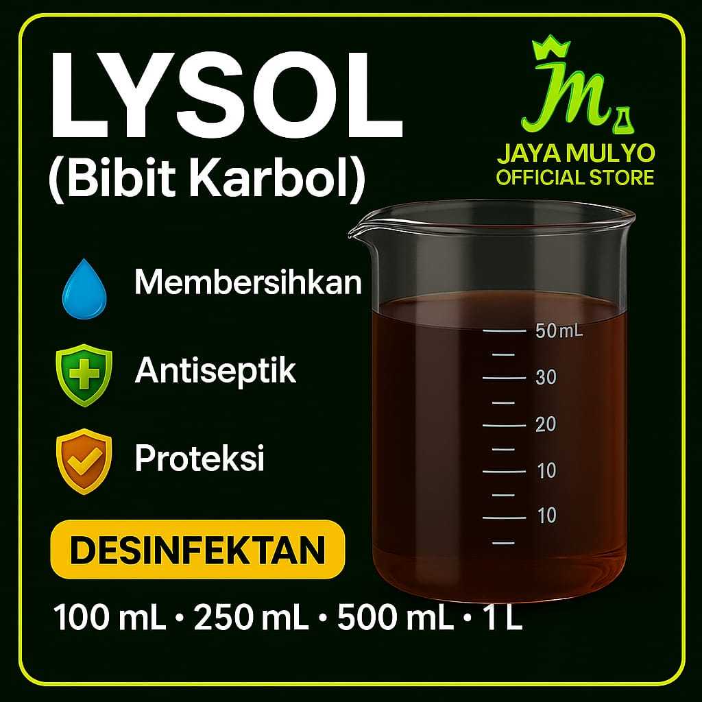 Lysol 1 liter / lisol / Bibit Lysol / Bibit Karbol Aroma rumah sakit / Biang Karbol