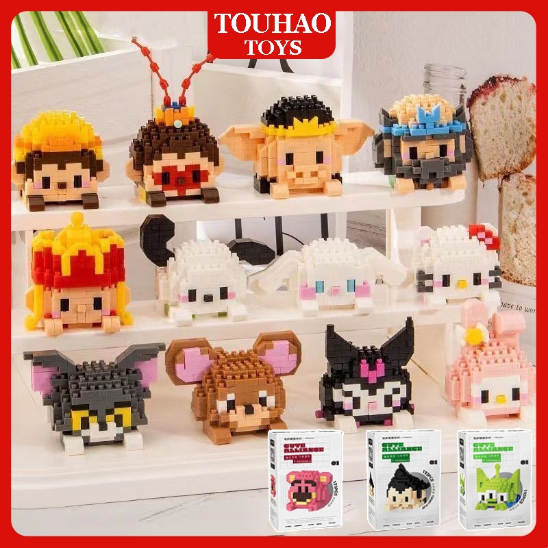 TOUHAO TOYS Nano Bricks Building Block DIY Kitty Mickey Minnie Toys Mini Block Karakter Bricks