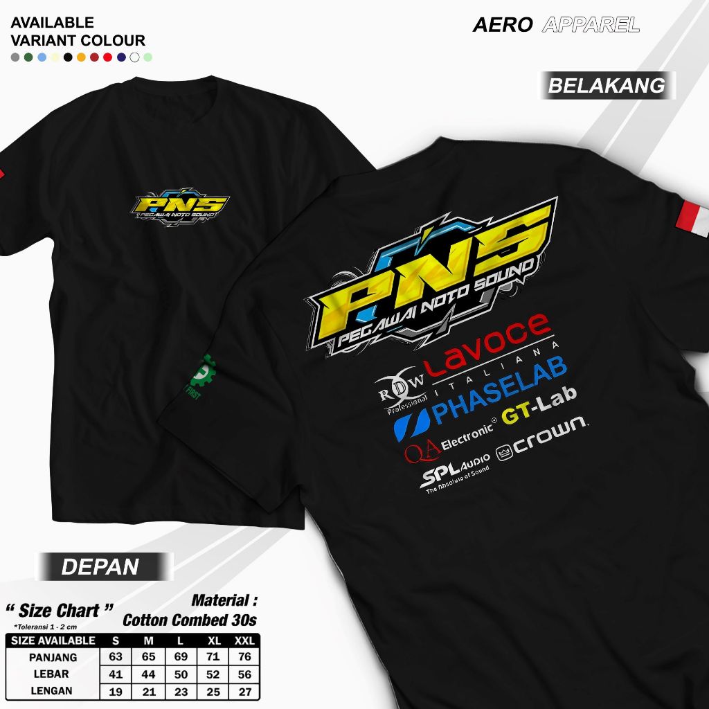 Baju Kaos PNS Pegawai Noto Sound Katun Combed Distro Soundbalapblitar