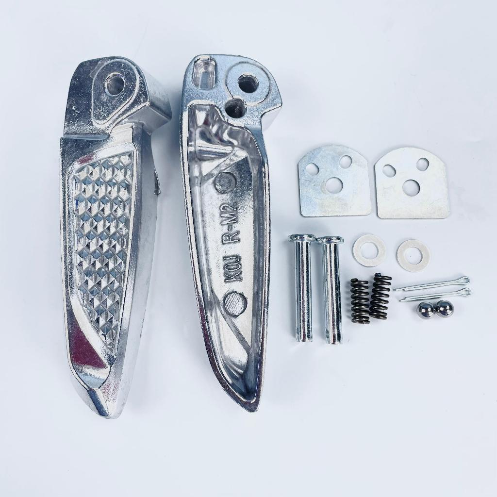 FOOT STEP PIJAKAN KAKI BELAKANG BEAT GENIO BEAT STREET 1 SET SILVER