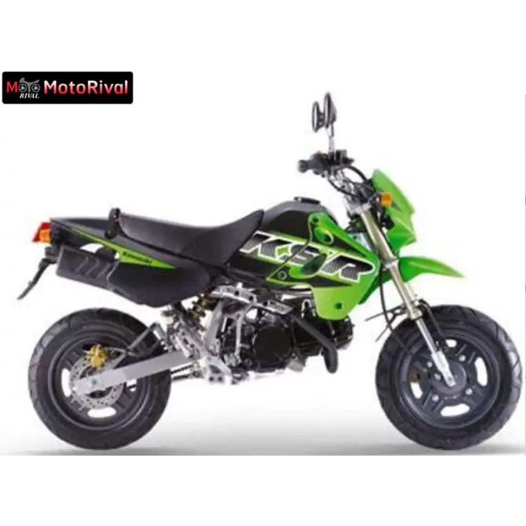 striping kawasaki ksr old hijau