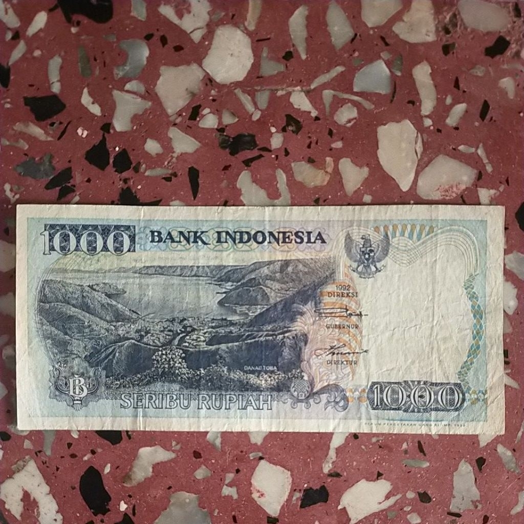 1000 rupiah tahun 1992