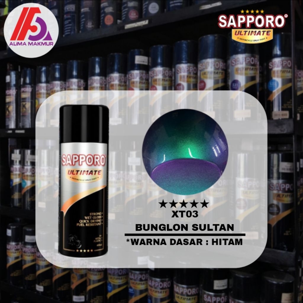 Sapporo Ultimate XT03 Bunglon Sultan 400ml / Pilok Warna Bunglon / Cat Warna Bunglon