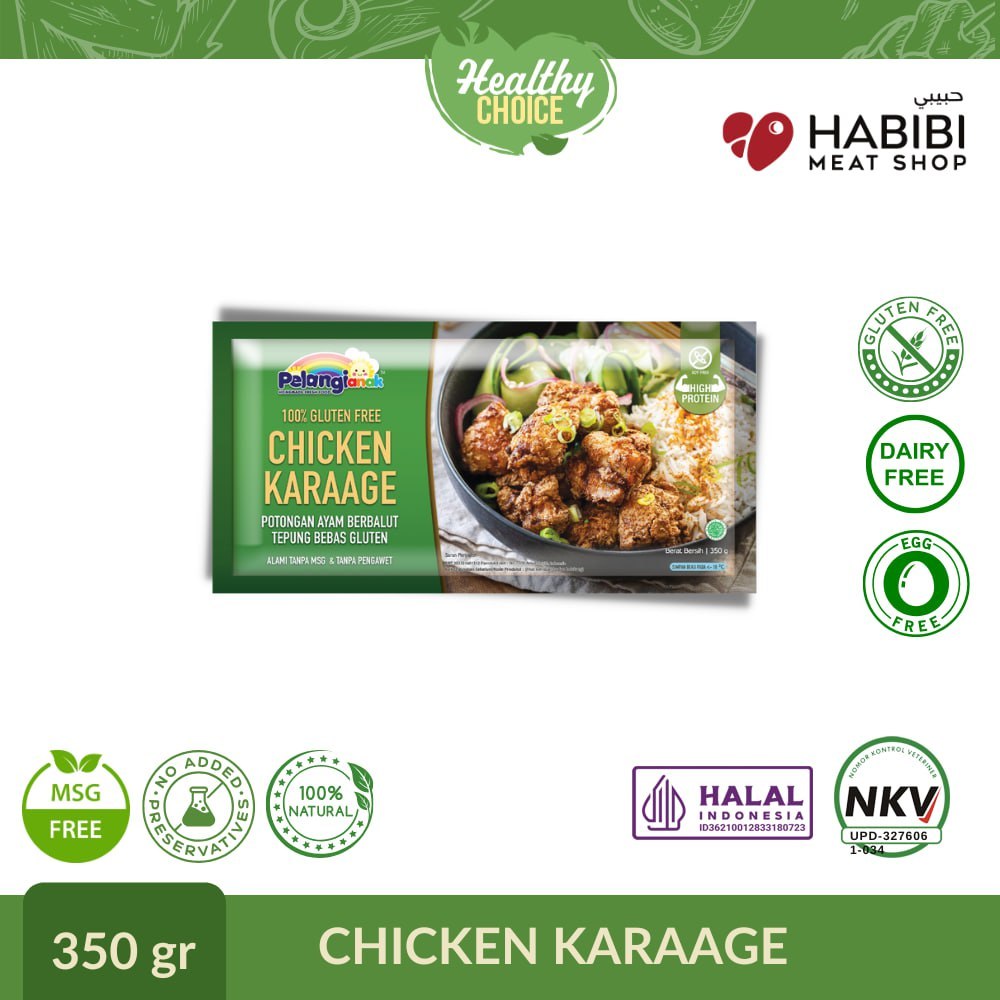 

PELANGI - Chicken Karaage Gluten Free, Soy Free, Dairy Free, Egg Free, Halal Non MSG & Non Pengawet