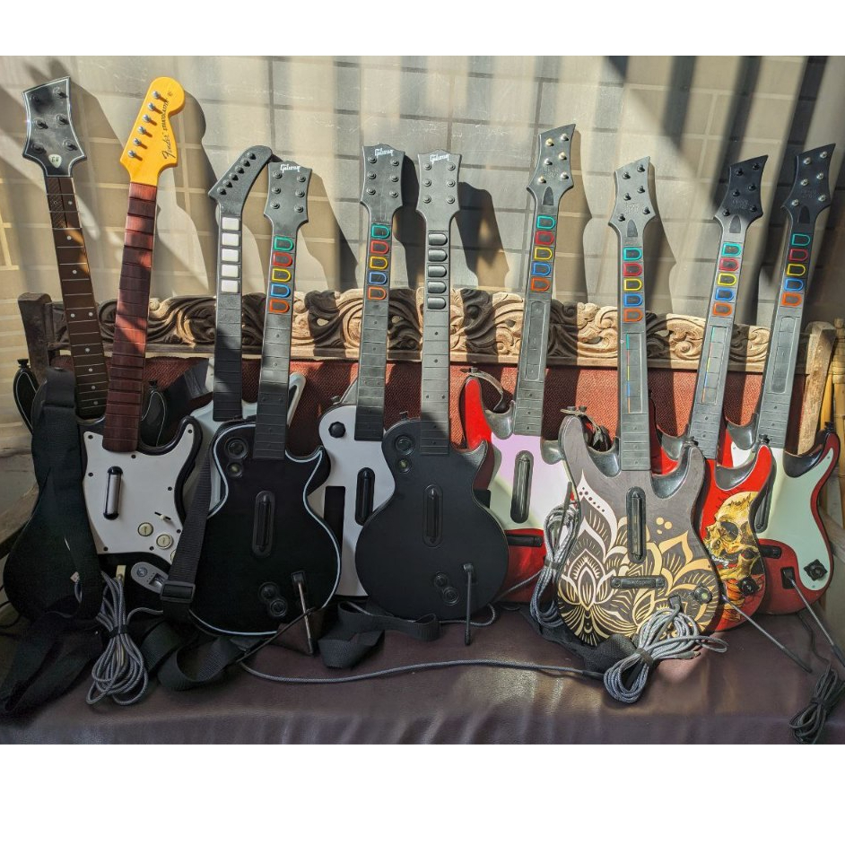 JASA Modifikasi Guitar Hero / Rock Band Controller Wired USB & Mechanical Switch (frets & strum)