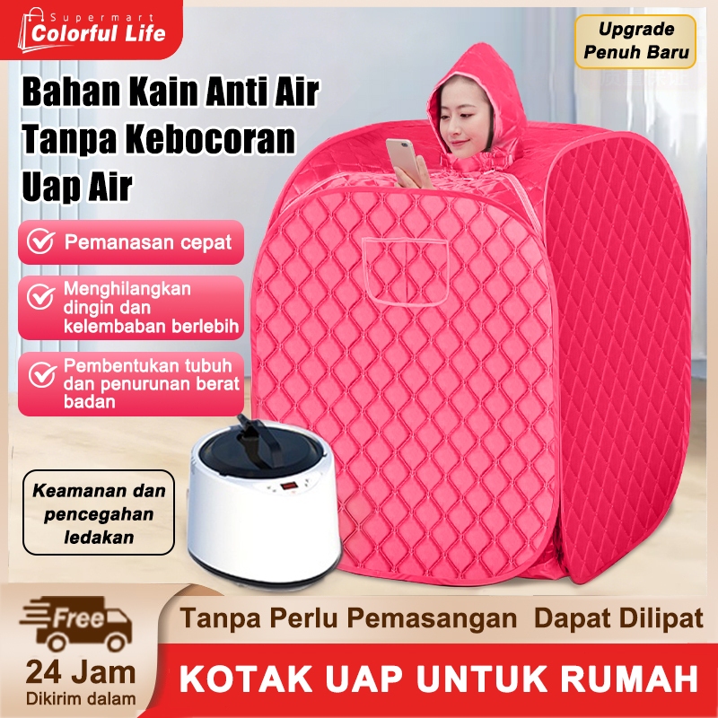 Mesin Uap Penguap/Kotak Uap Penghangat Tubuh Penuh untuk Rumah/Mesin Penguap Portabel Ukuran Kecil