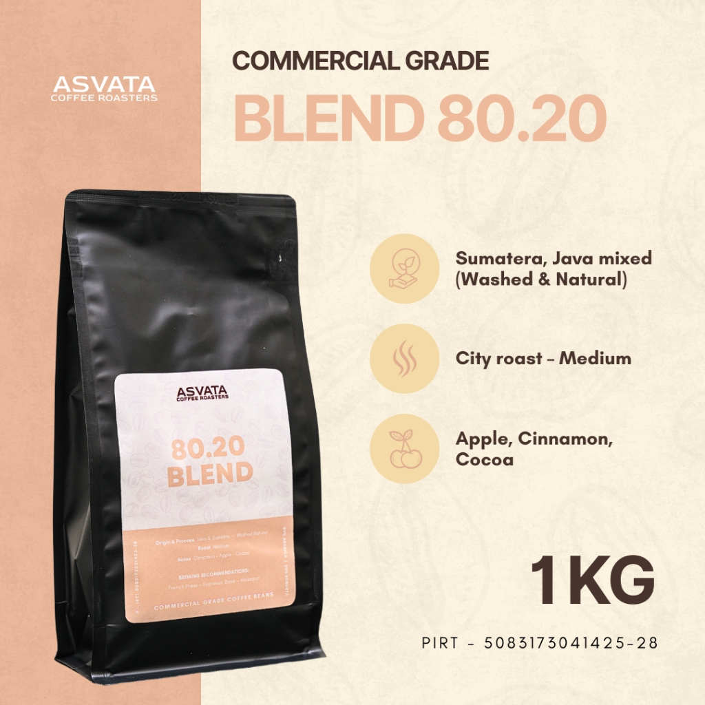 

Biji Kopi 80.20 1 KG Commercial Grade Arabica Robusta