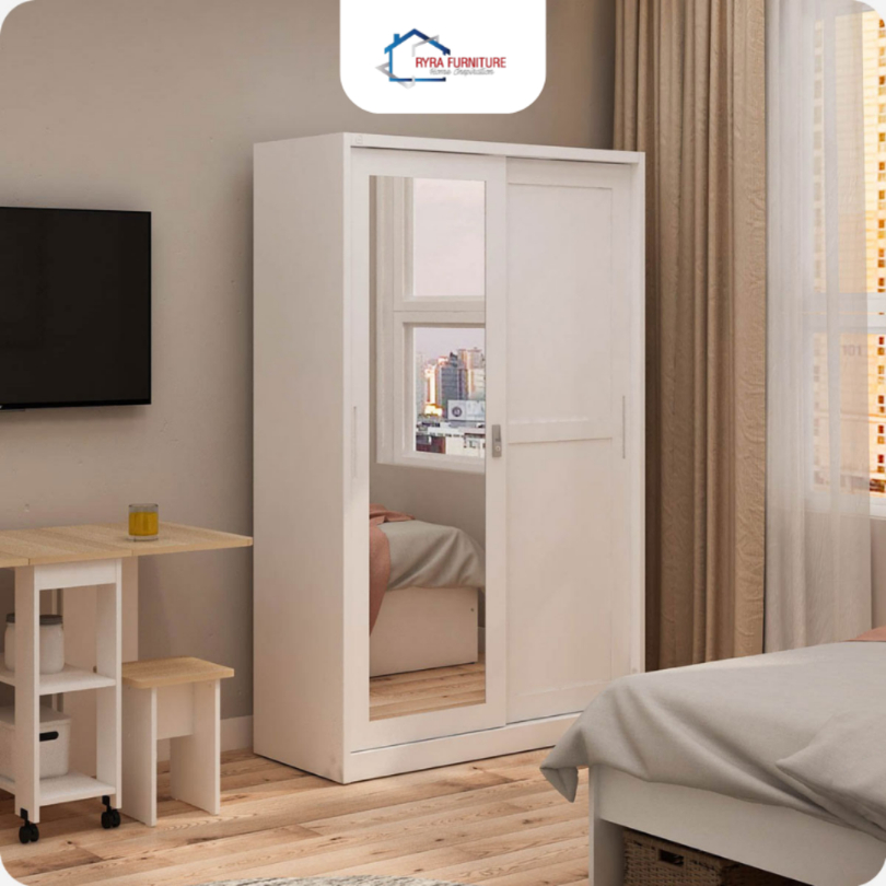 PIRA - SCHON 120/LEMARI PAKAIAN BESI MINIMALIS/LEMARI PAKAIAN BESI SLIDING