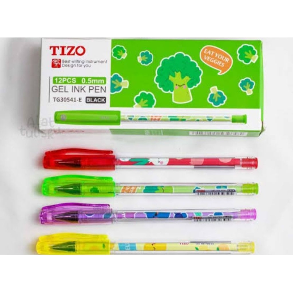 

[COD] [UO] GEL INK PEN TIZO 1 PACK ISI 12 PCS