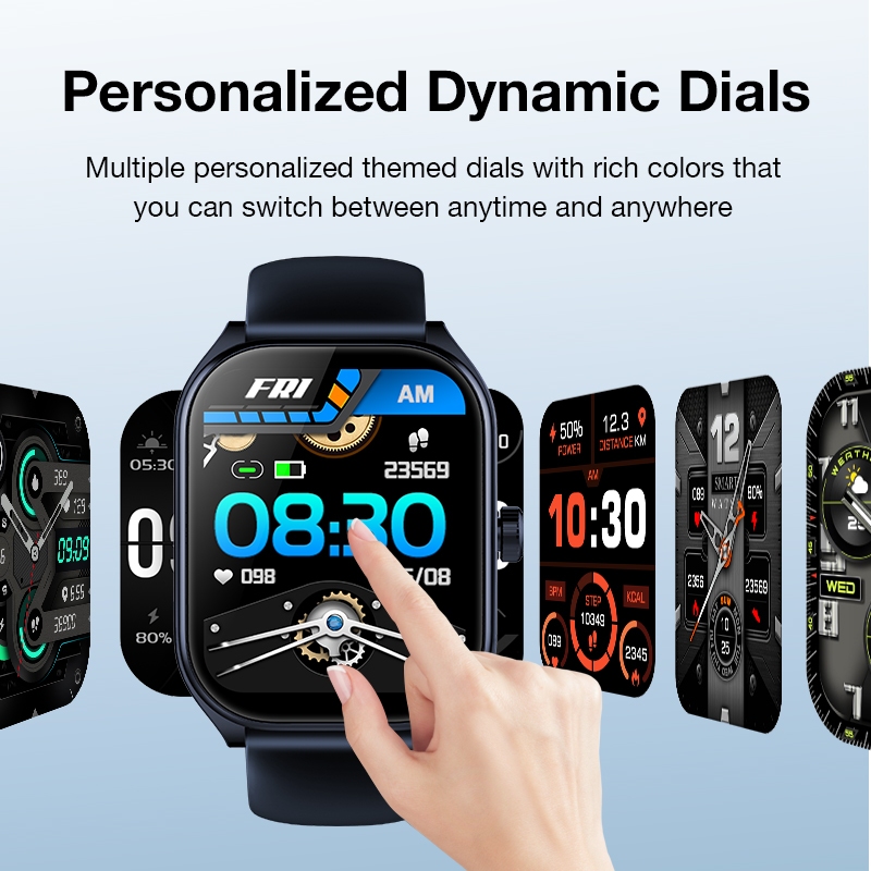 PROMO TERBARU [HOT] Aolon Curve Smartwatch Strava Original Bulat IP68 Waterproof Dukung panggilan