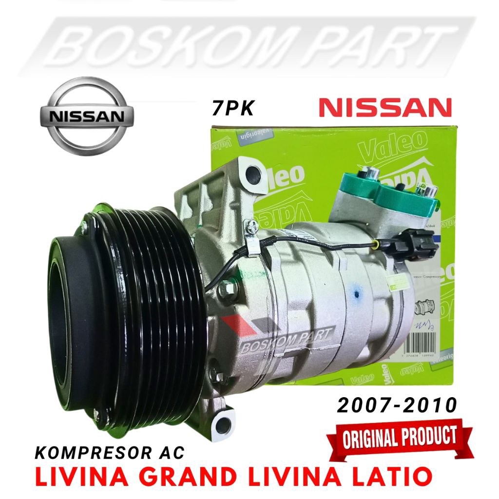 Kompresor Ac Nissan Livina L10 Grand Livina Latio 2007 s/d 2010 Compresor Ac Grand Livina Livina Lat