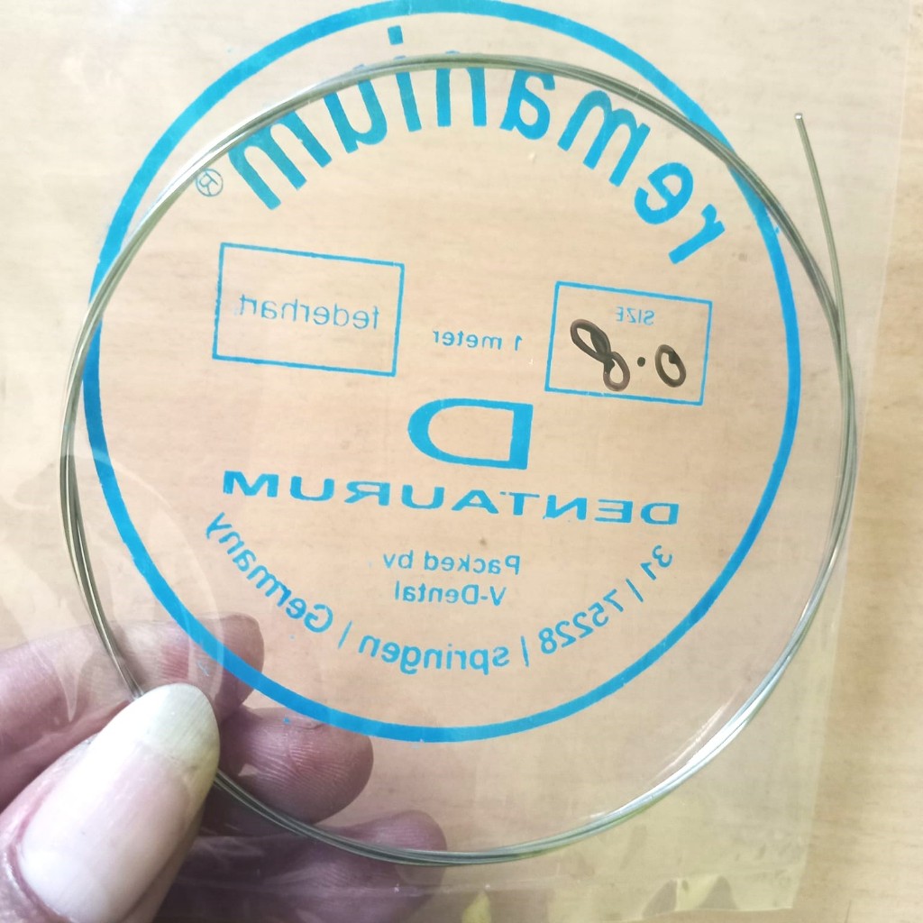 Klamer gigi palsu panjang 1 meter berkualitas/ Kawat gigi palsu