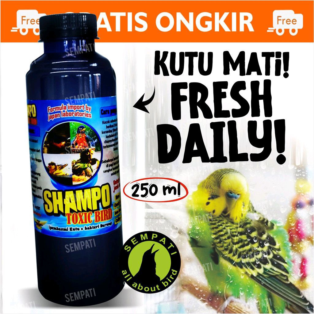 SEMPATI Shampoo Burung Shampo Toxic Bird Bmw Sampo Mandi Burung Murai Lovebird Kacer Kenari Cucak Ci