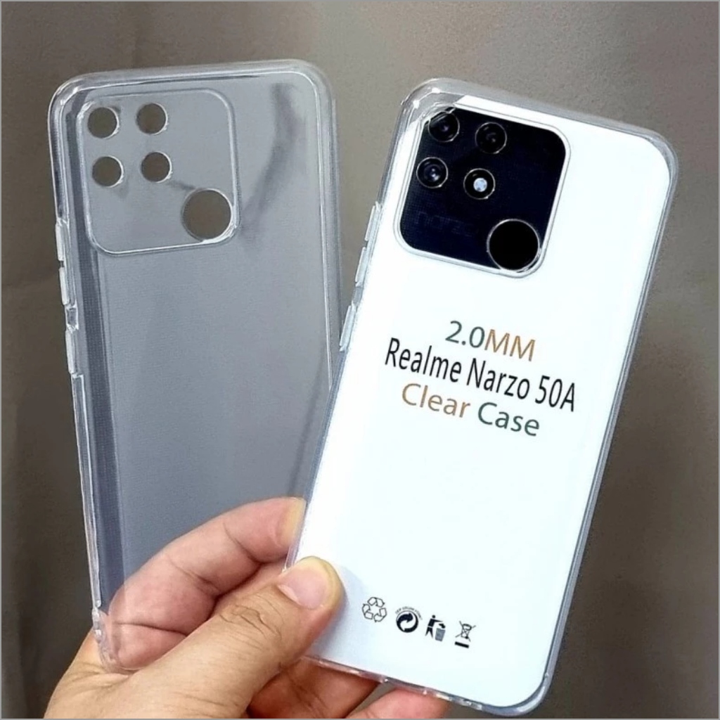 Clear Case Realme 8i Realme Narzo 50A Silikon Clear Soft Case Case Transparan