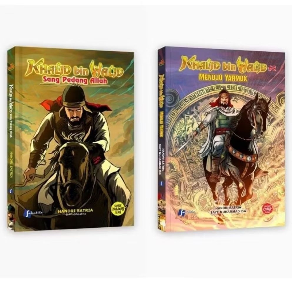 paket 2 buku komik khalid bin walid sang pedang allah dan khalid bin walid Menuju yarmuk komik pahla