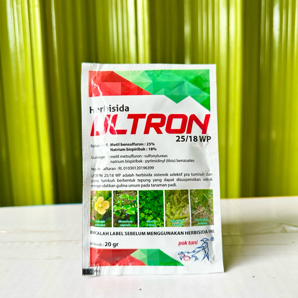 Herbisida ULTRON 25/18wp 20 gram - Herbisida Selektif Padi dan Pembeku Biji