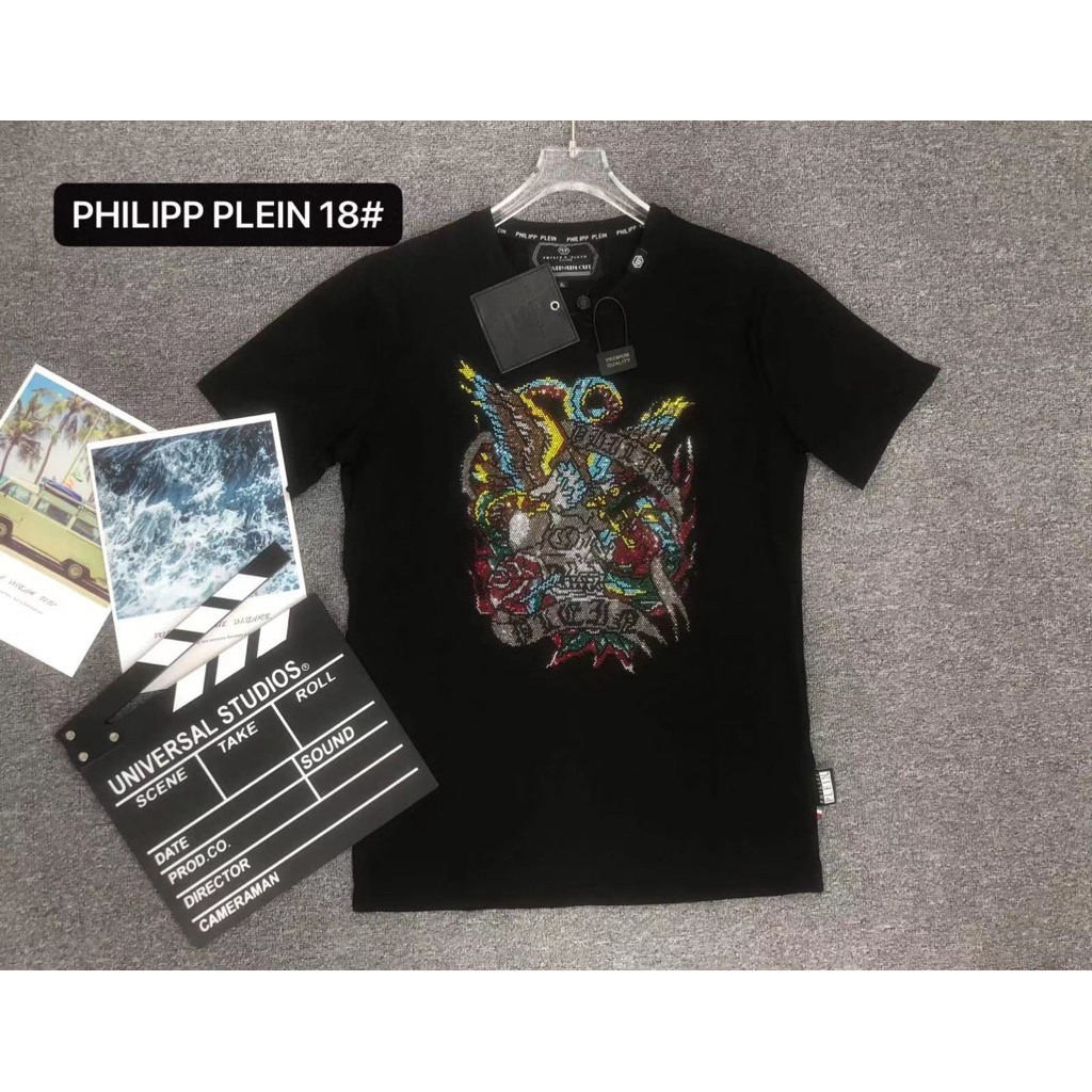 Kaos pria unisex PP PL18 semi Mirror Import motif blink blink tag besi belakang