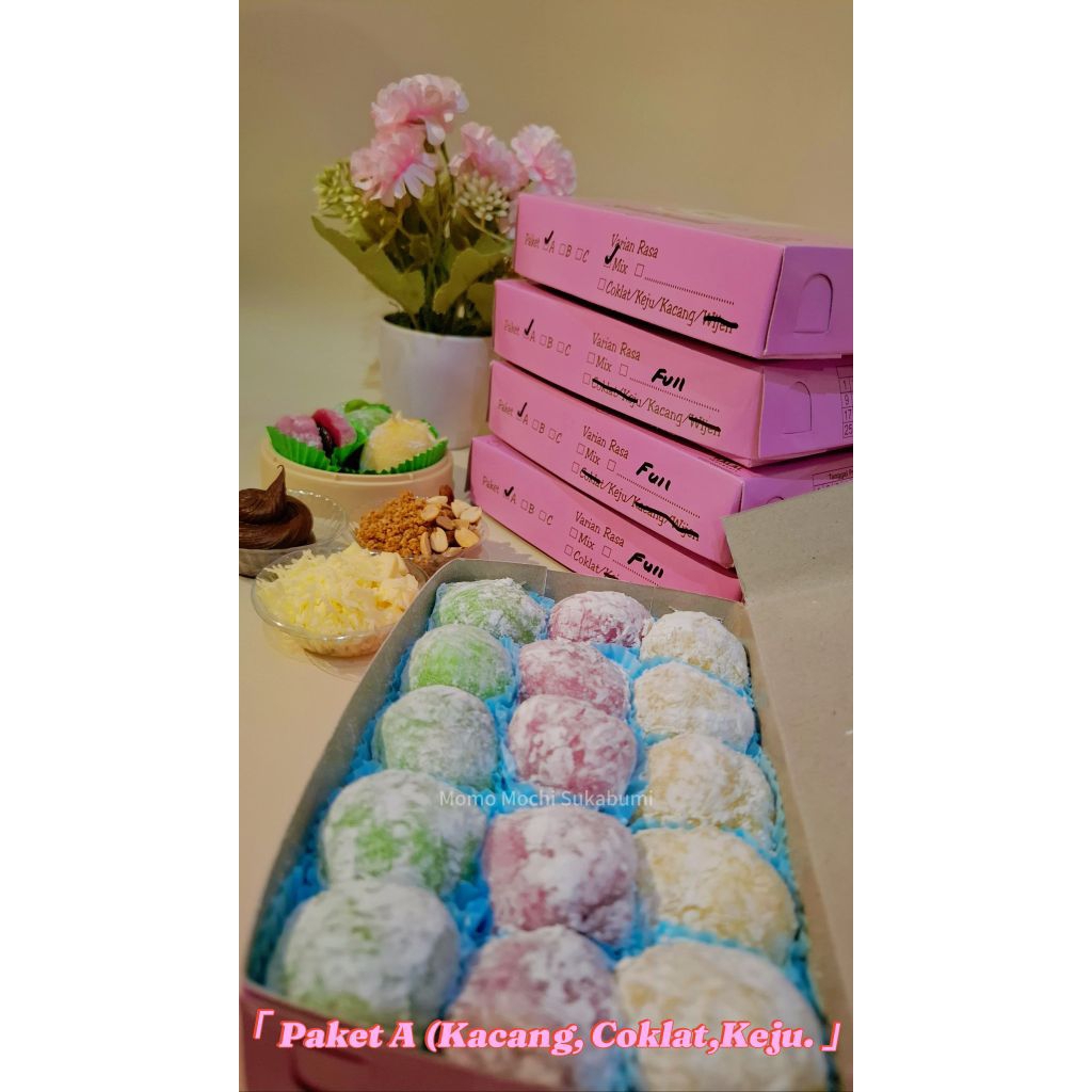 

Momo Mochi Sukabumi fresh baru dibuat setelah pesan