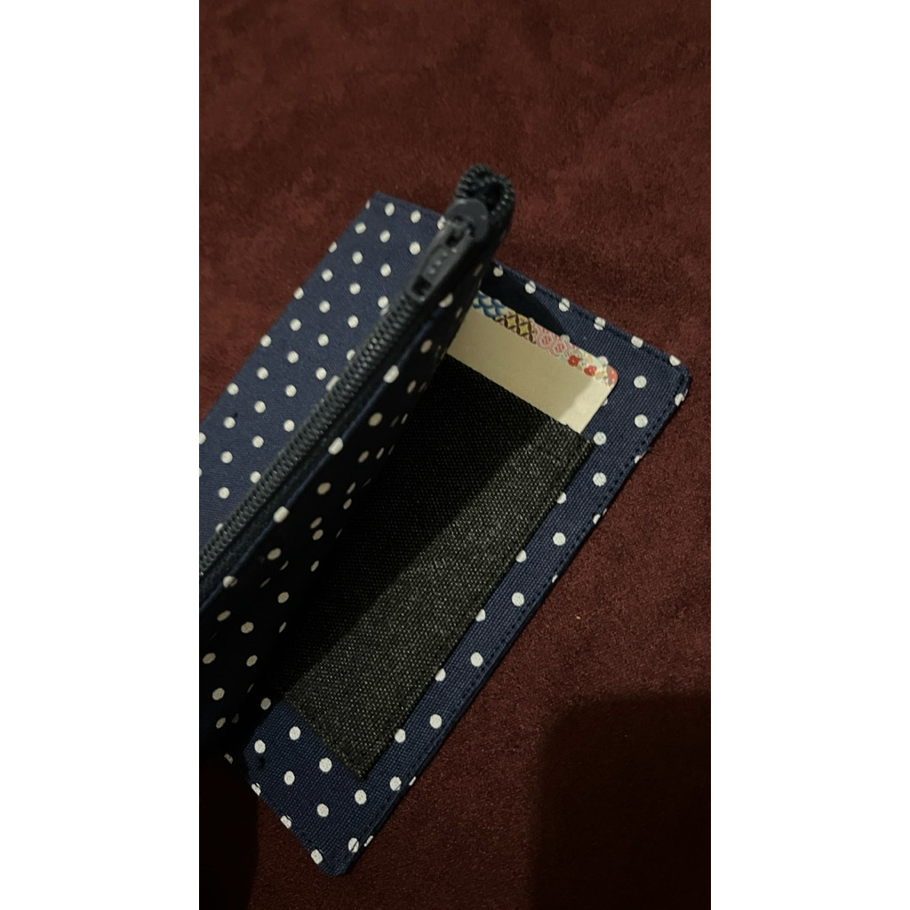 

(NAVY POLKA) Pocket insert journal leather a6