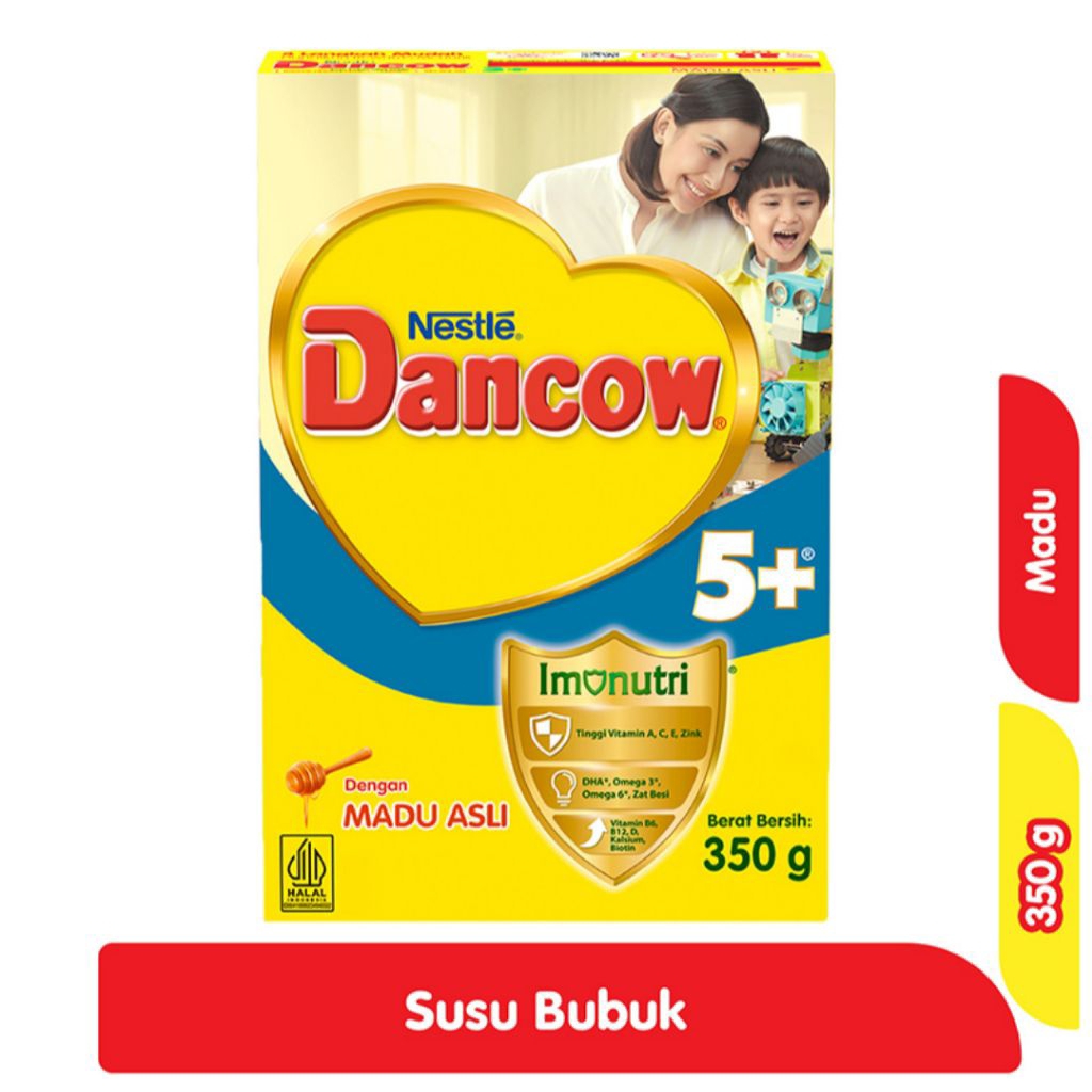 

Nestle Dancow 5+ Imunutri Susu Bubuk Pertumbuhan Anak 5-6 Tahun Madu 350 g