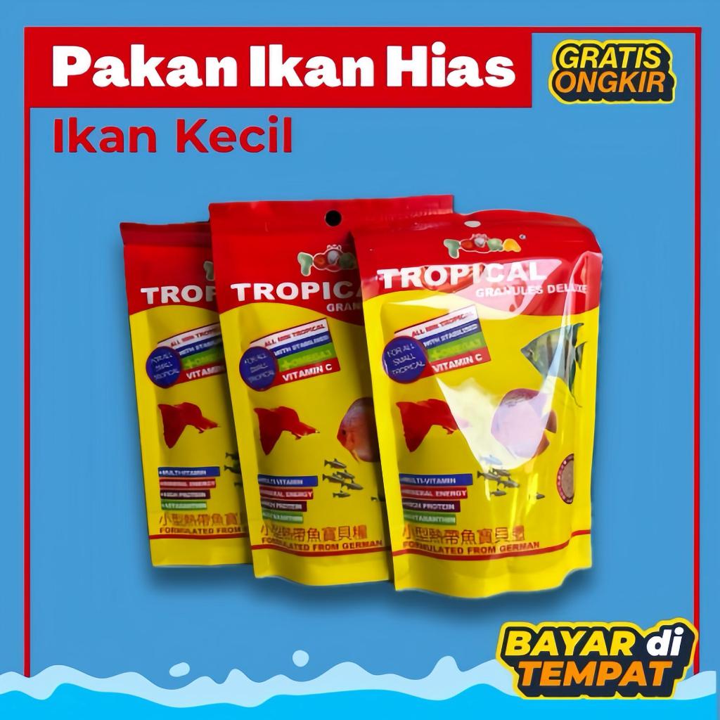 Topka Tropical Granules Ikan Hias Premium 100gr pakan ikan untuk semua jenis ikan kecil