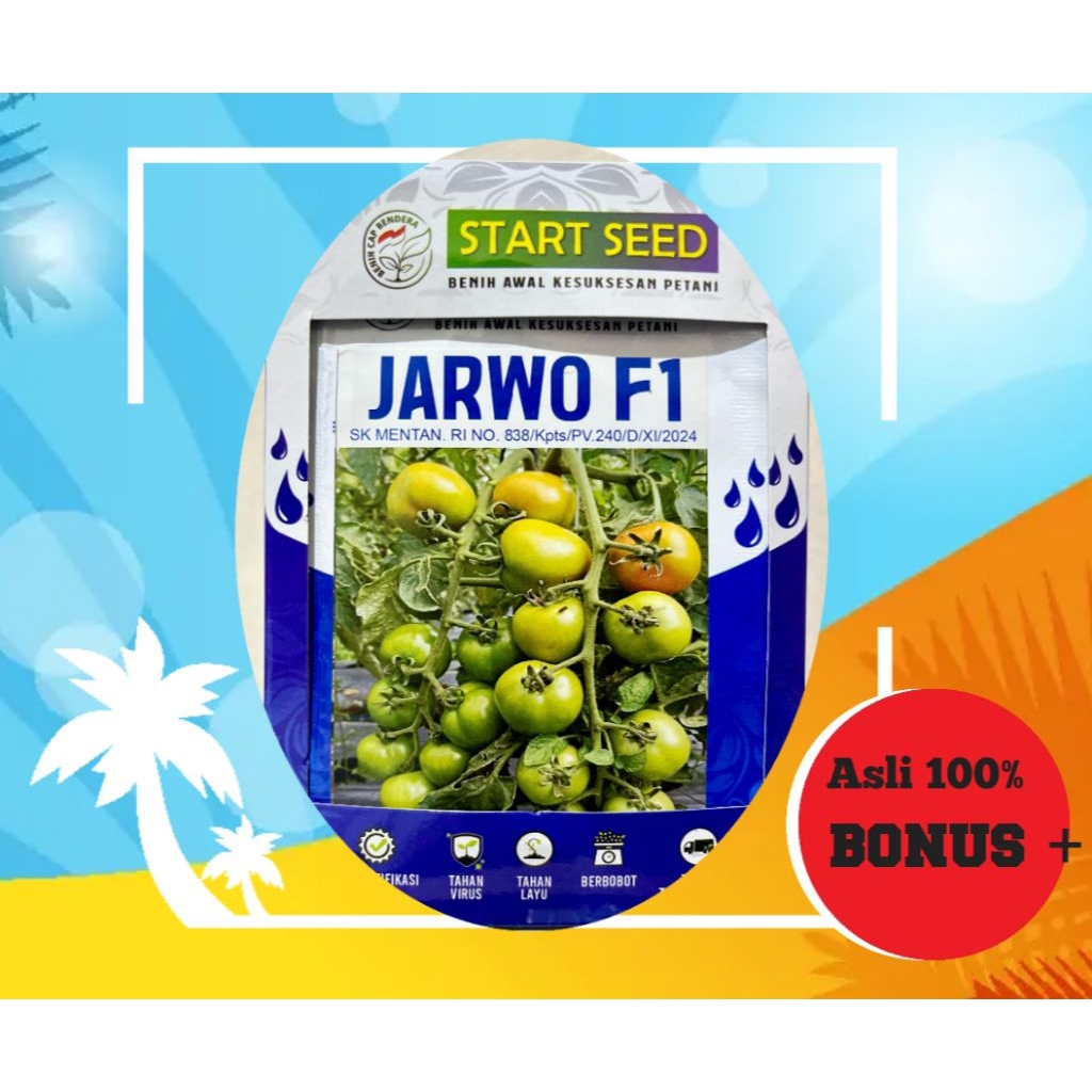Benih Tomat JARWO F1 - 5 gram isi ±1800 biji